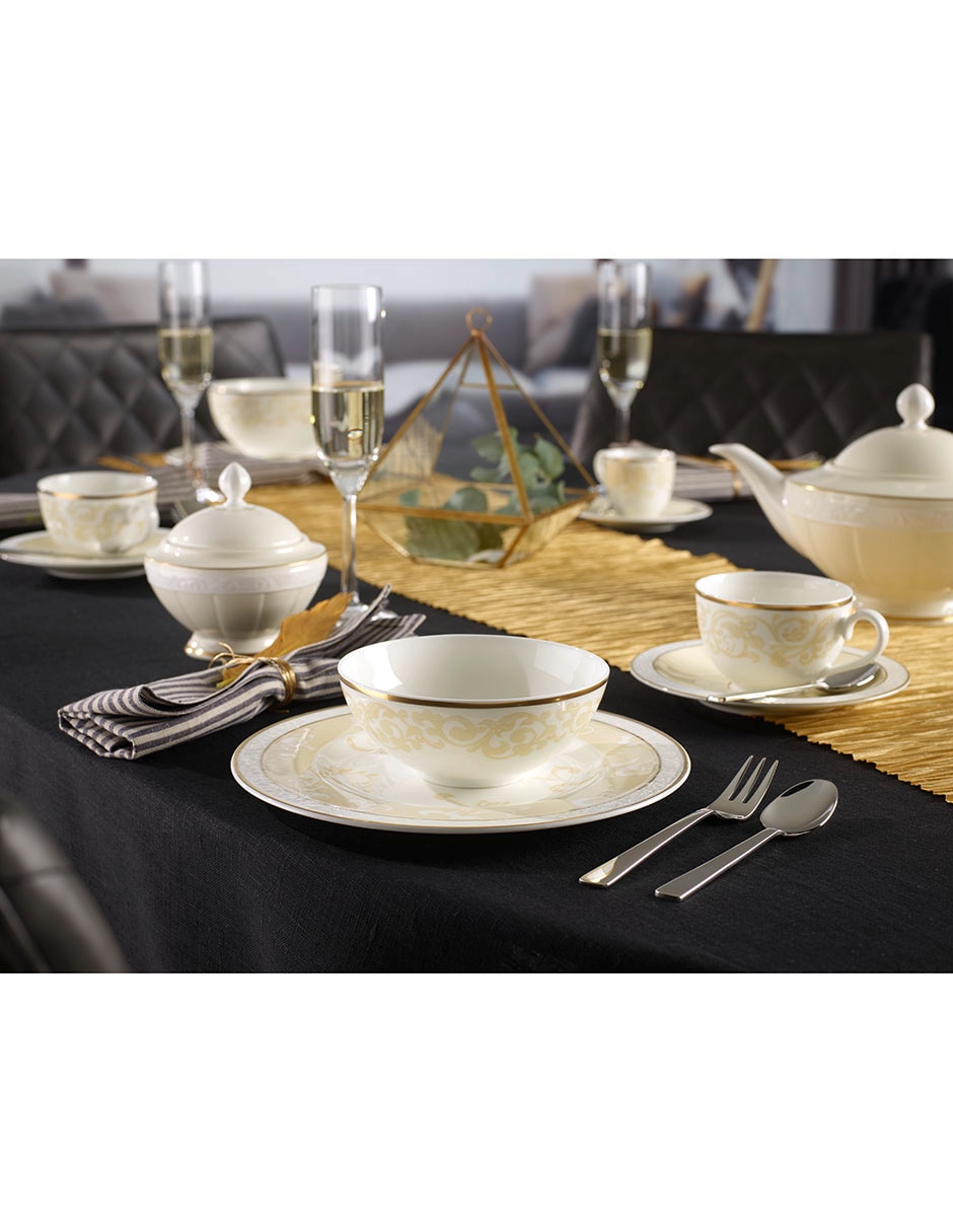 Set de copas flauta Villeroy & B Octavie de cristal 2