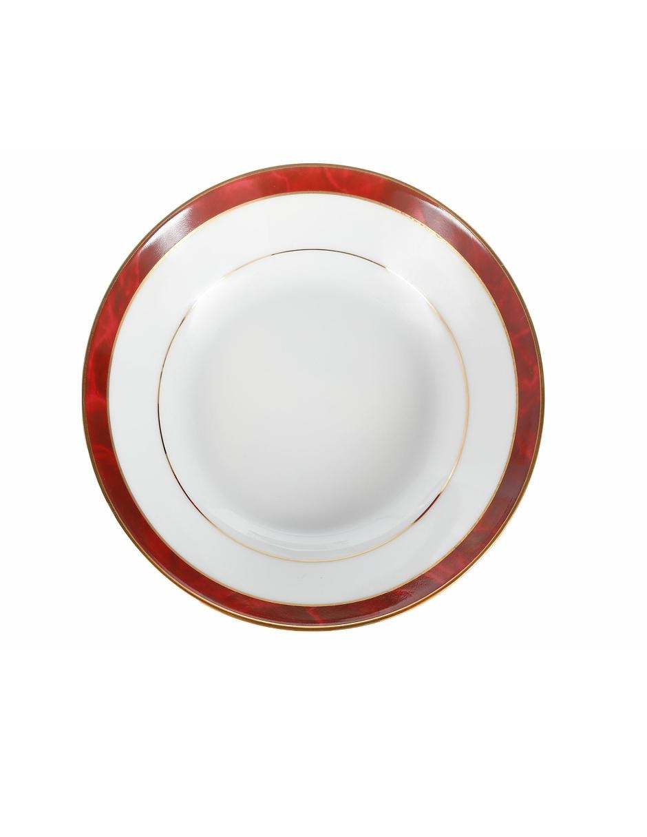 Plato postre de porcelana