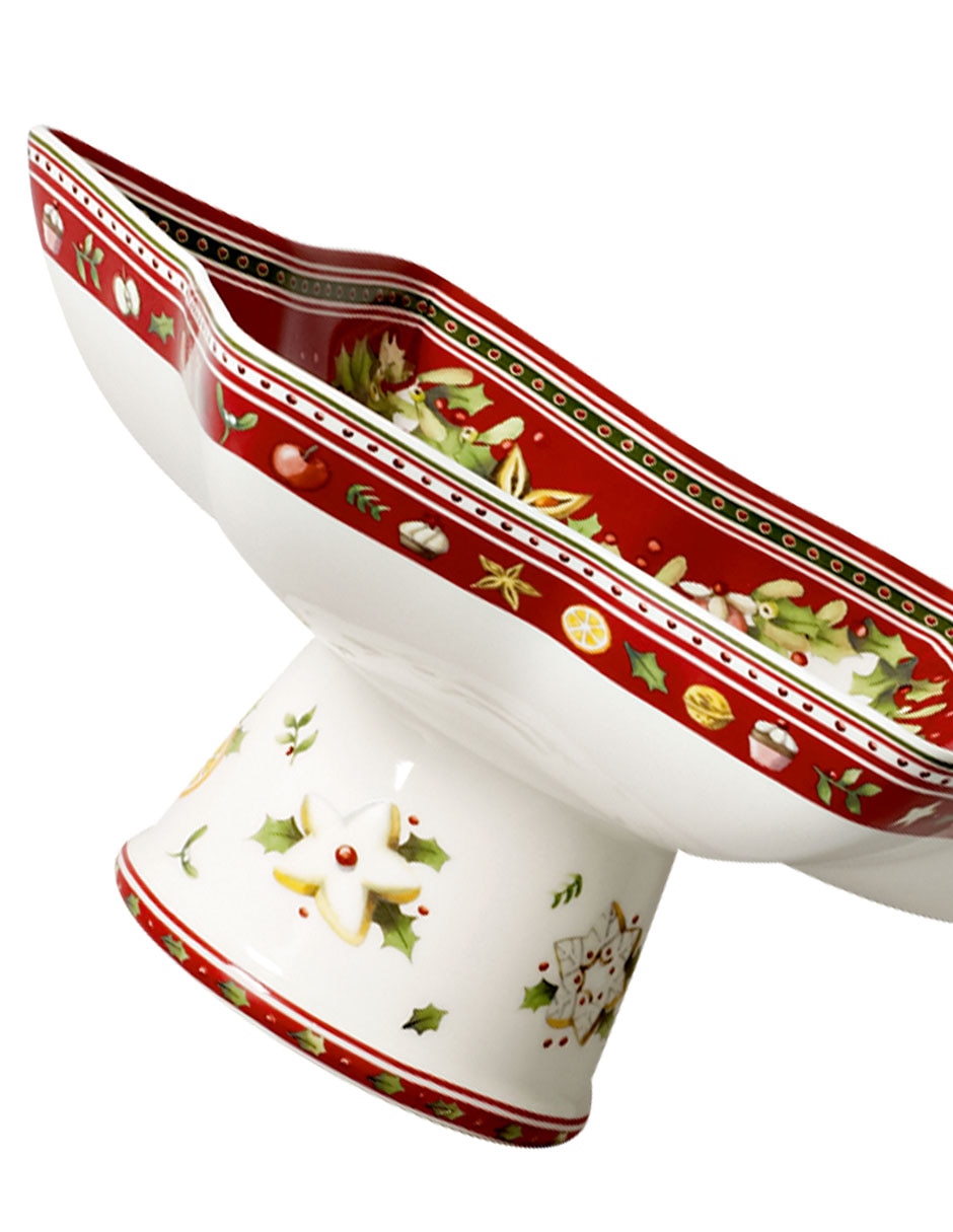 Platón navideño Villeroy & Boch Bakery Delight de porcelana 4