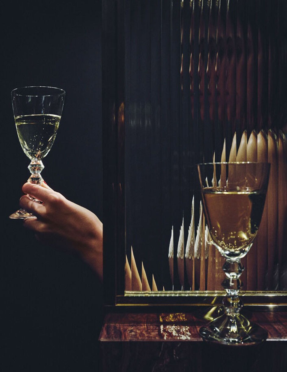 Copa para vino de cristal