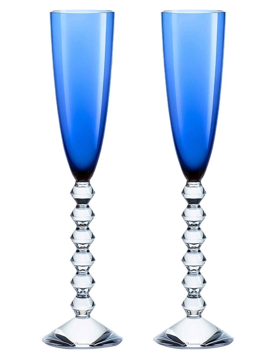 Copa para champán Baccarat de cristal 2 piezas