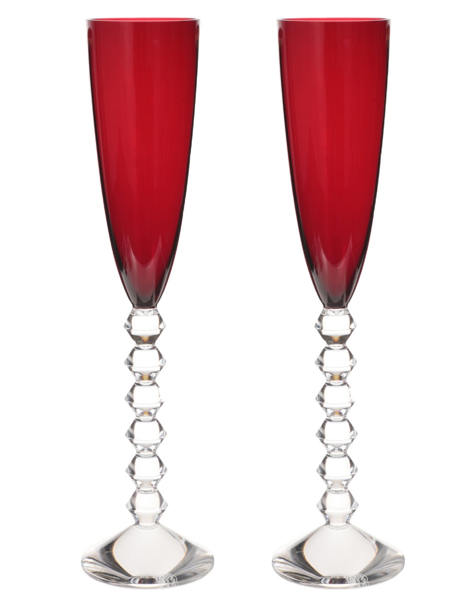 Copa para champán Baccarat de cristal 2 piezas