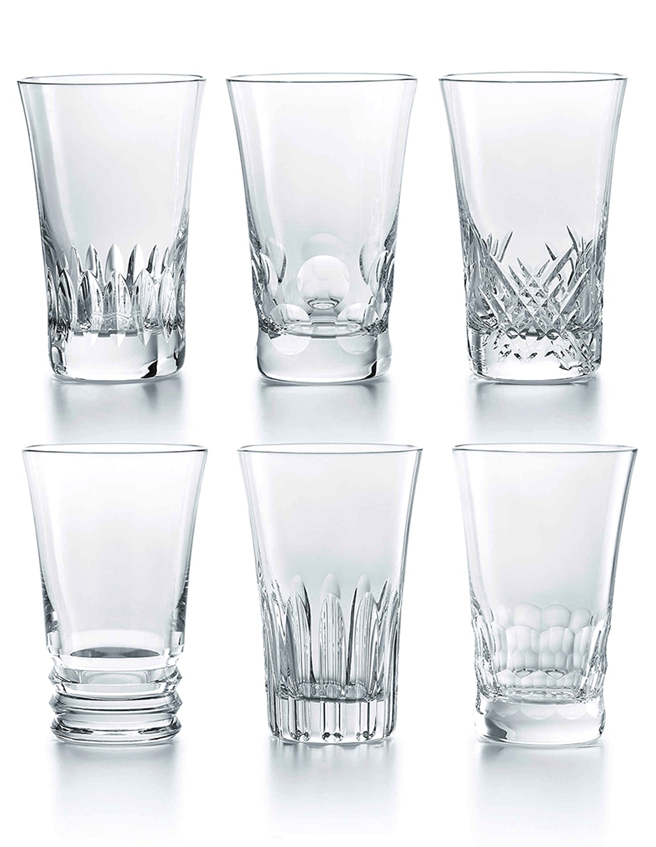 Set de vasos para agua Baccarat de cristal con 6 piezas Set de vasos para agua Baccarat de cristal con 6 piezas