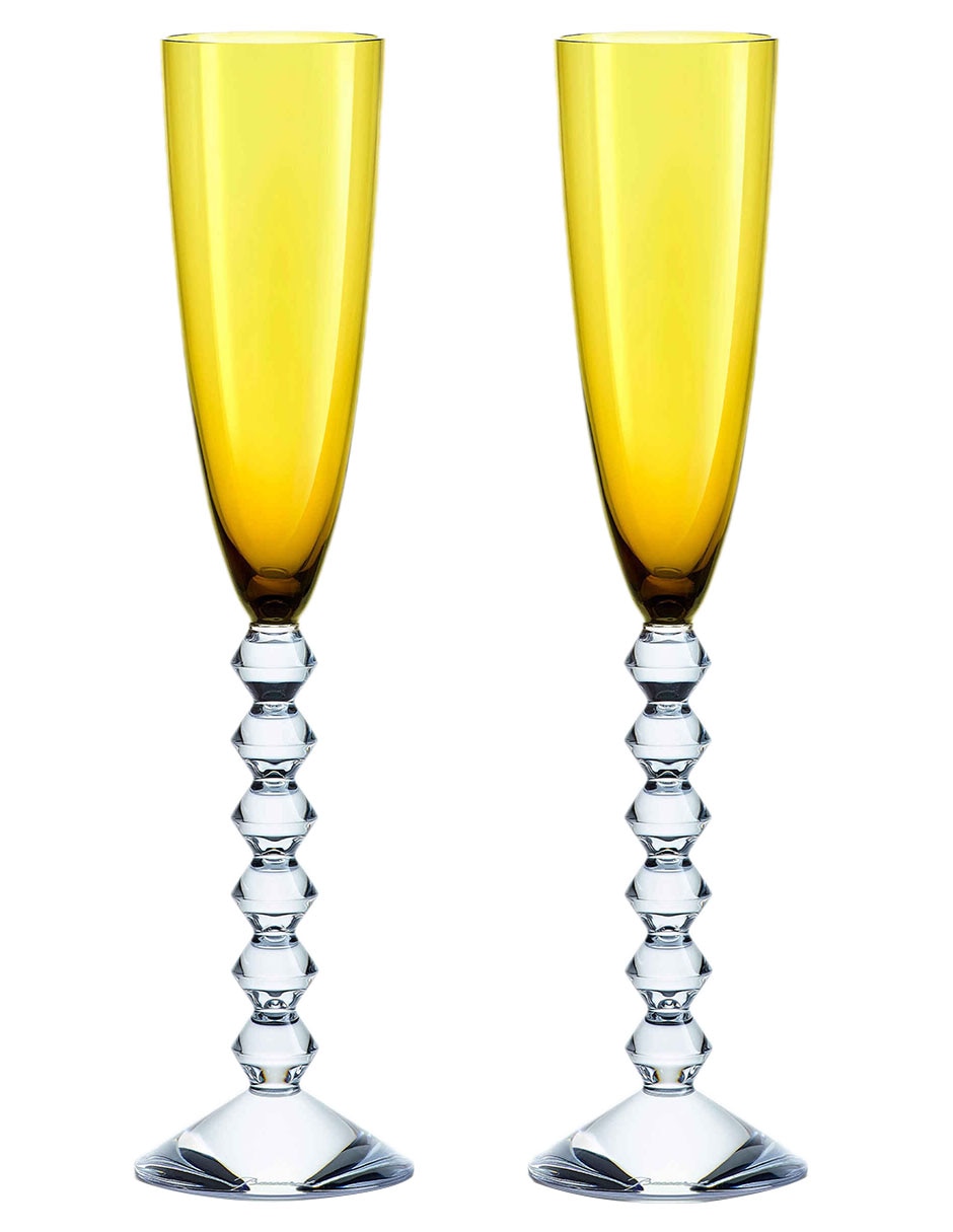 Copa para champán Baccarat de cristal 2 piezas