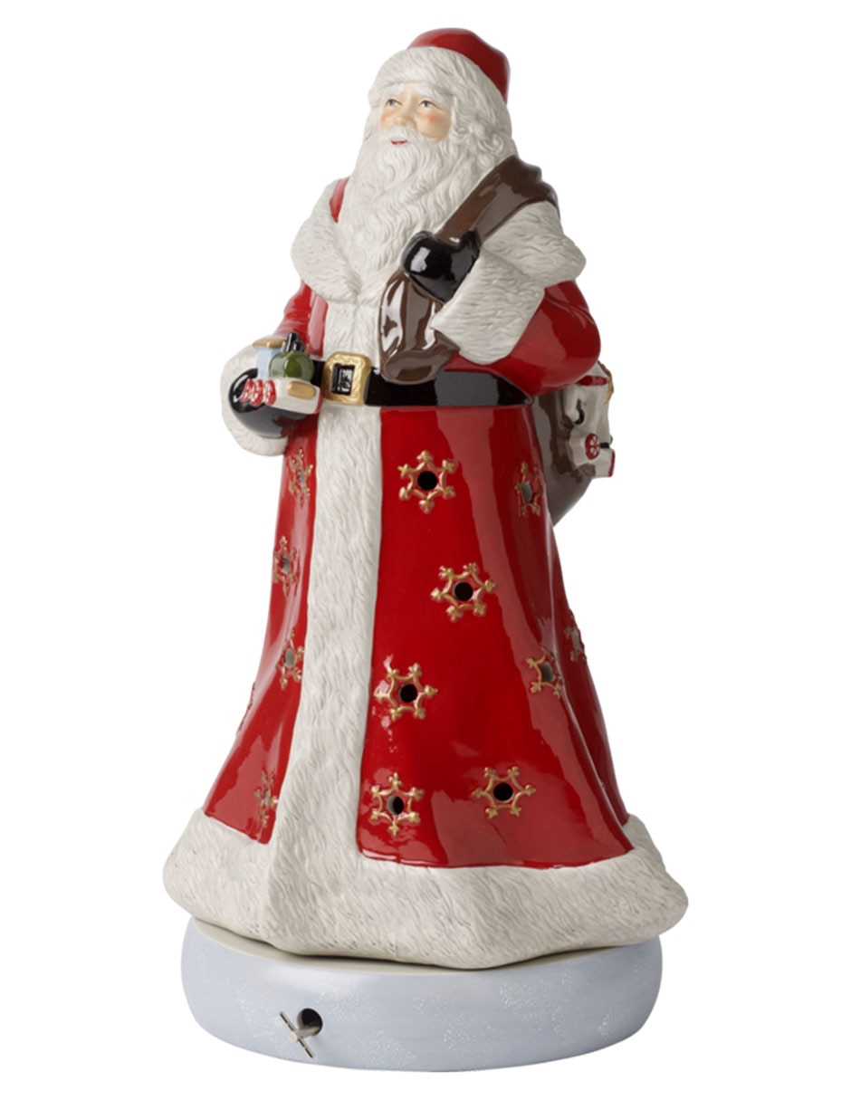 Figura decorativa de santa claus de porcelana Figura decorativa de santa claus de porcelana
