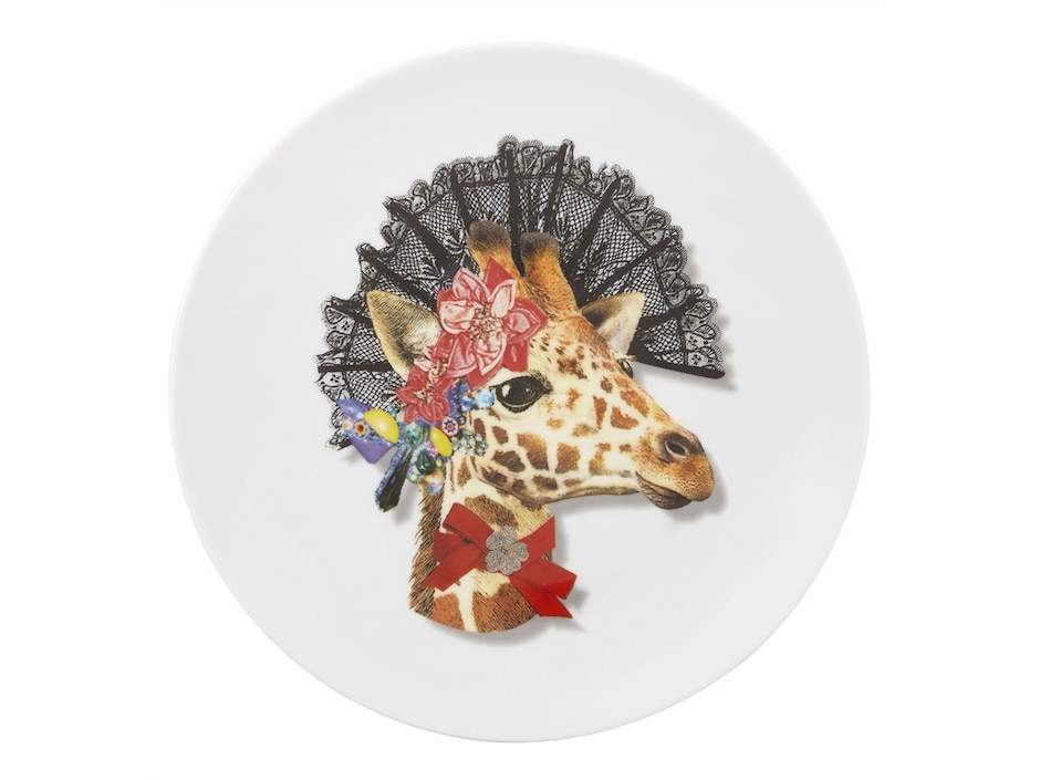 Plato postre de porcelana 1