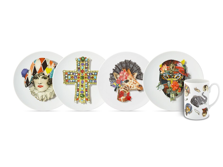 Plato postre de porcelana 2