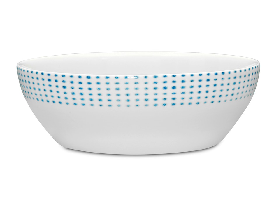Ensaladera Hammock azul de porcelana Ensaladera Hammock azul de porcelana