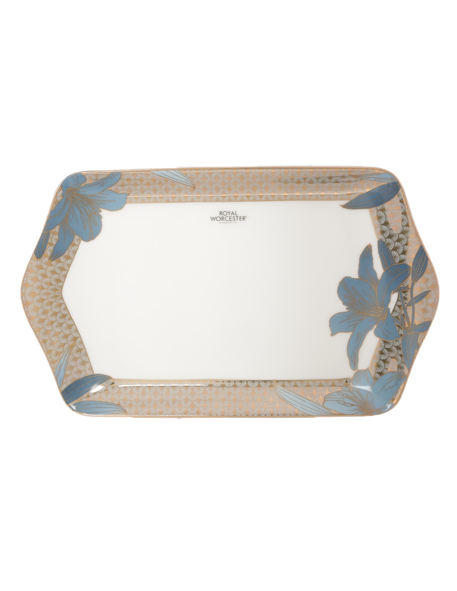 Platón Blue Lily de porcelana 1 pieza 1