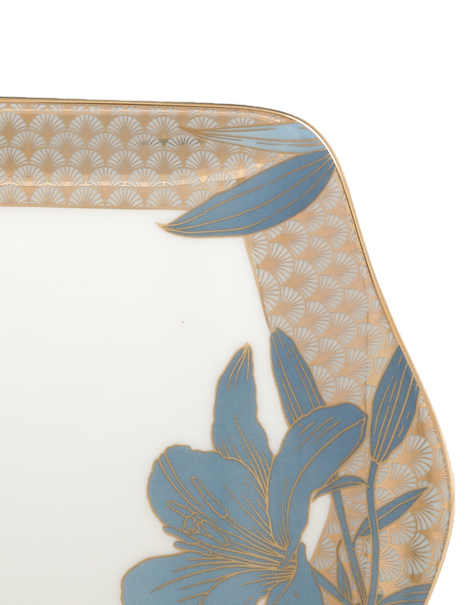 Platón Blue Lily de porcelana 1 pieza 2