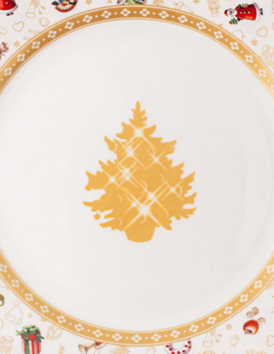 Plato postre de porcelana 2