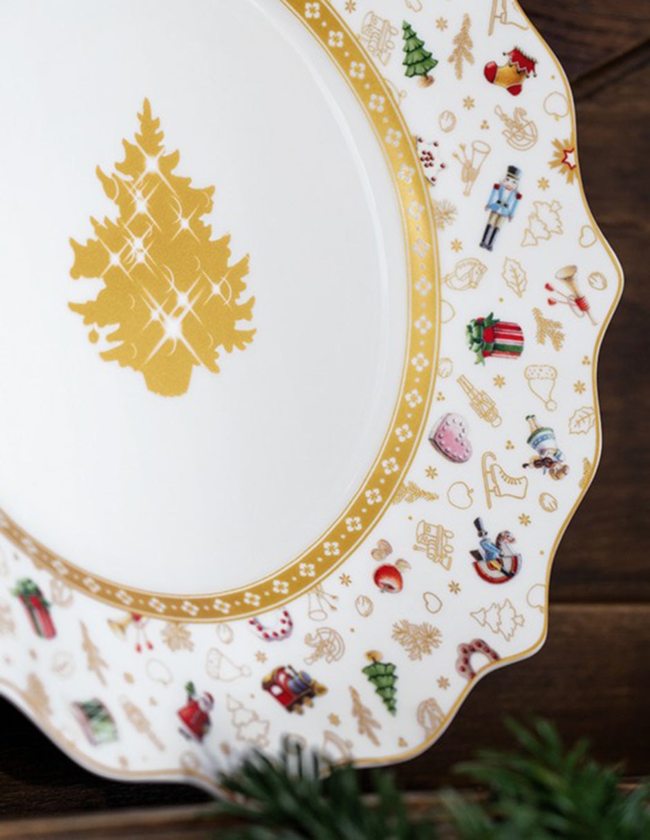Plato postre de porcelana 4