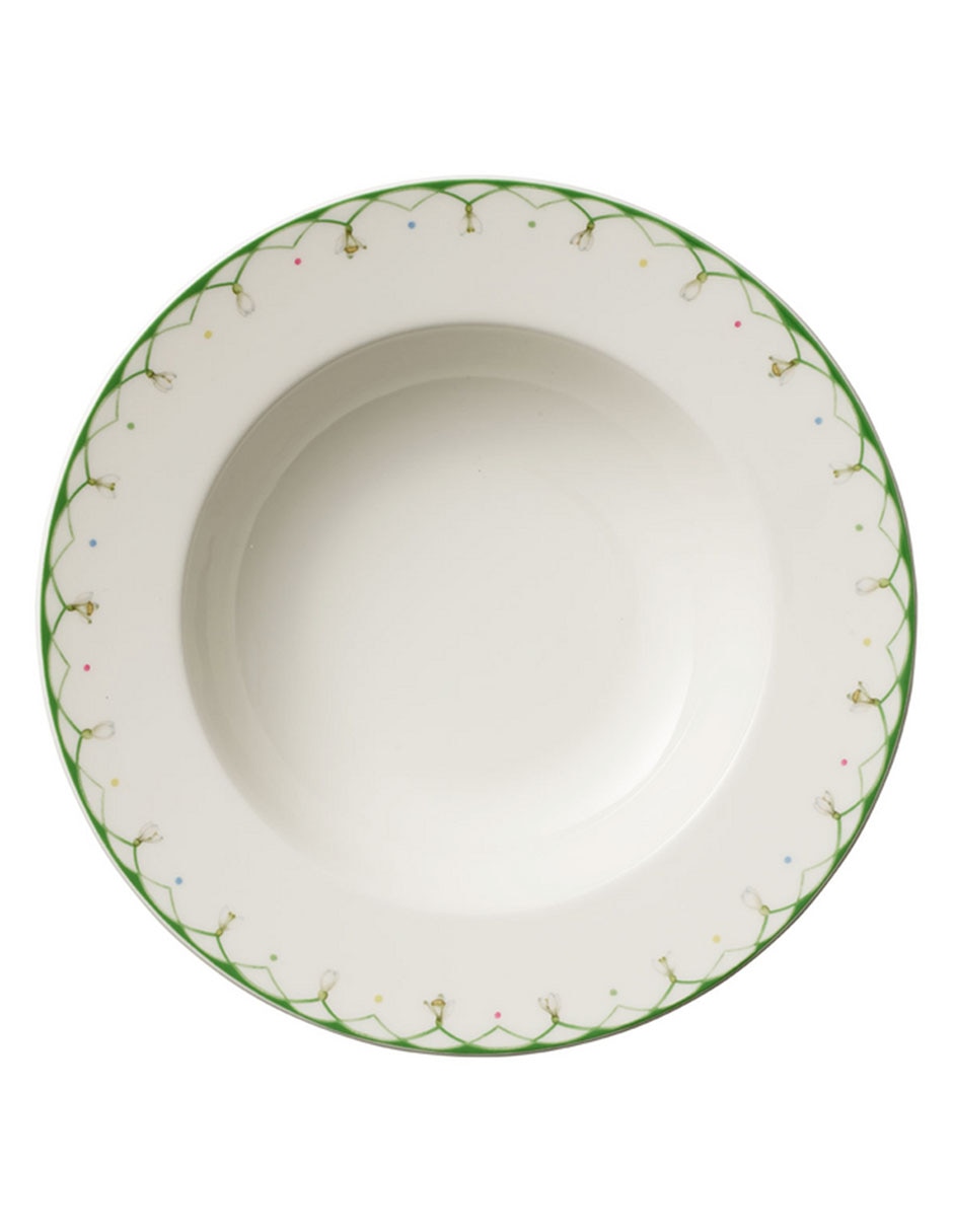 Plato sopa de porcelana