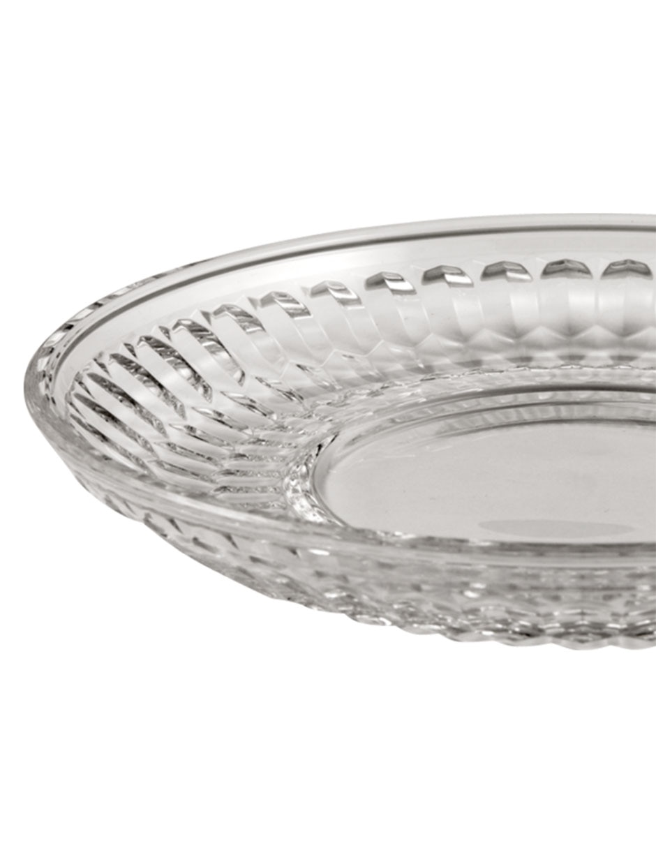 Plato postre de cristal 2 piezas 2