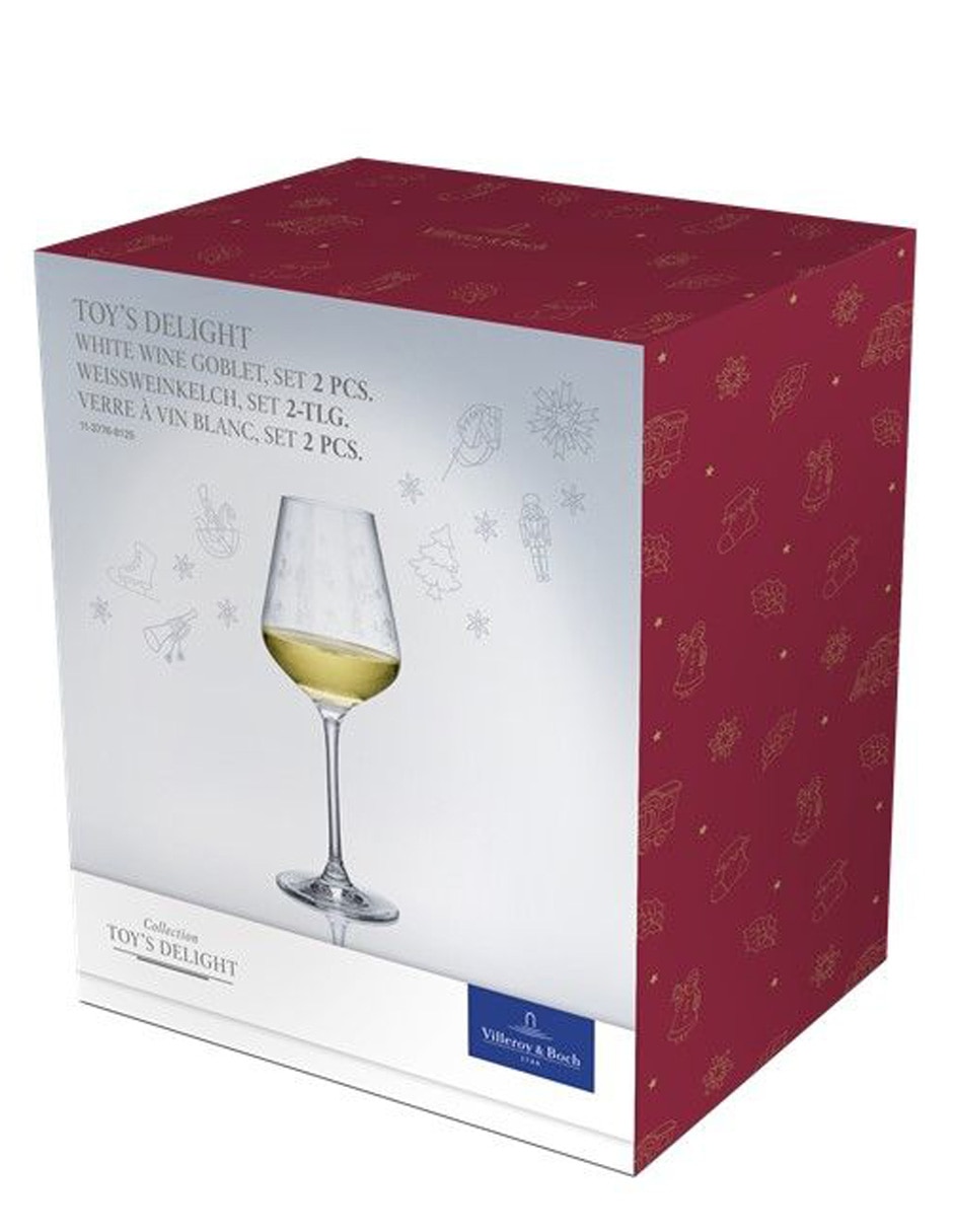 Set de copas para vino tinto och Toys d light de cristal 3