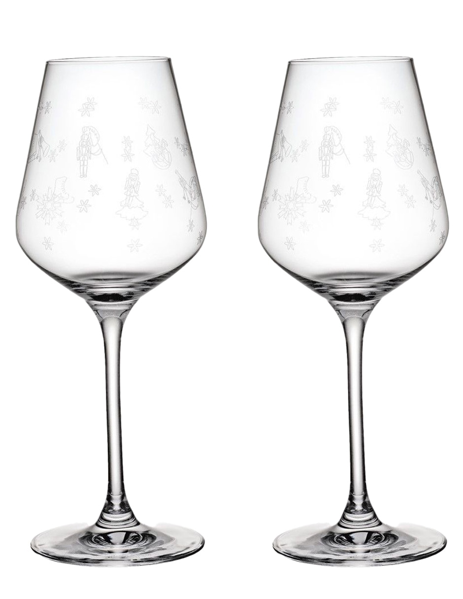 Set de copas para vino tinto och Toys d light de cristal 1