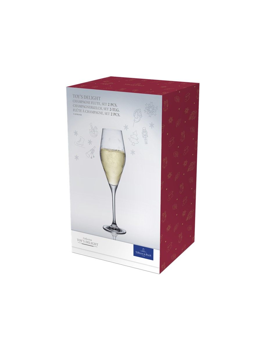 Set de copas flauta Villeroy & B Toys D Light de cristal 2 piezas
