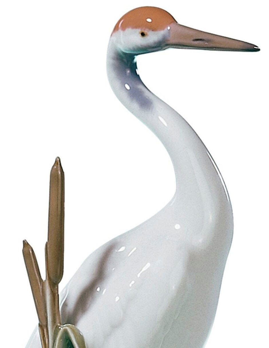 Escultura de Pareja de Grullas Airosas de porcelana 2