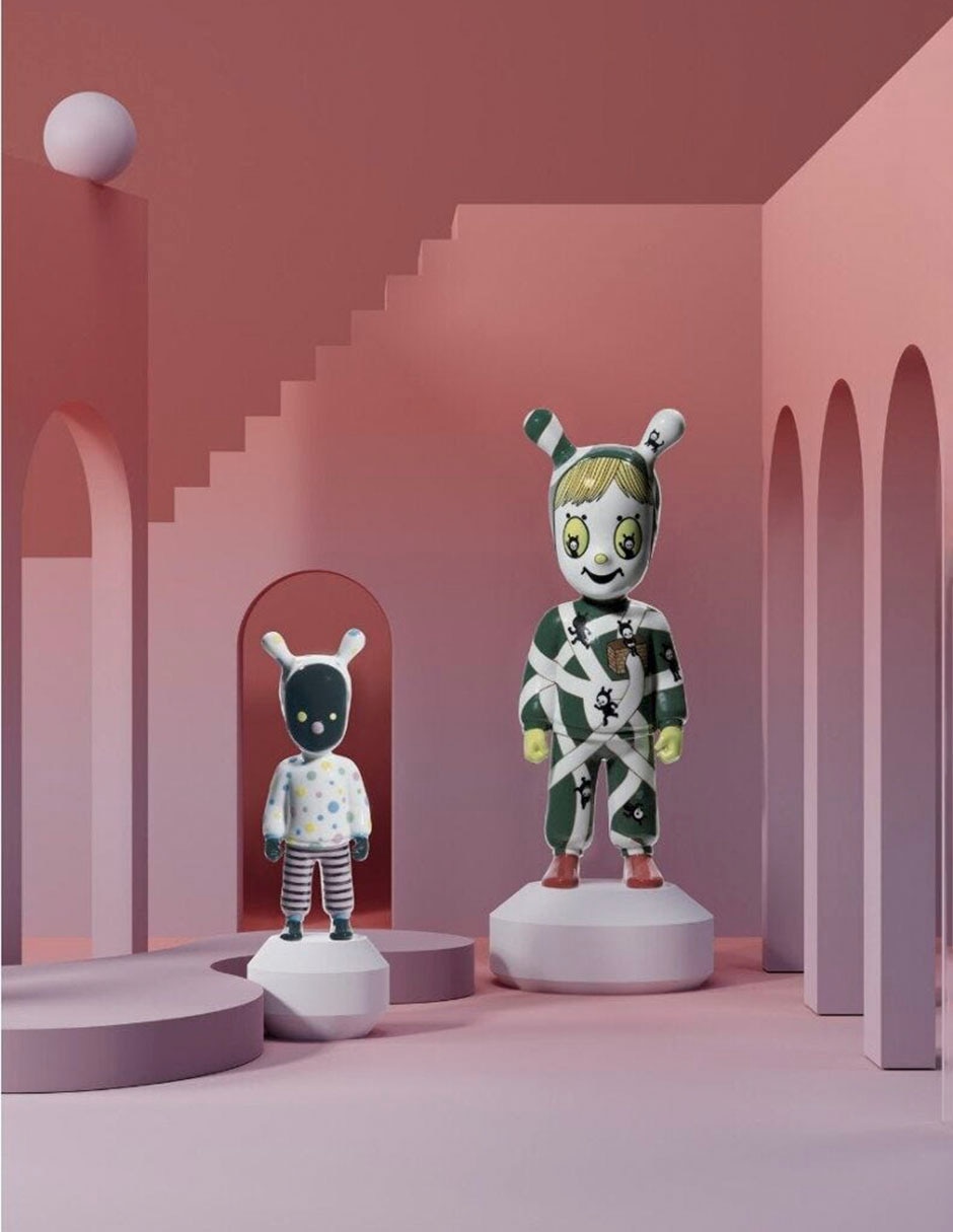 Escultura lladró the guest by devilrobots de porcelana