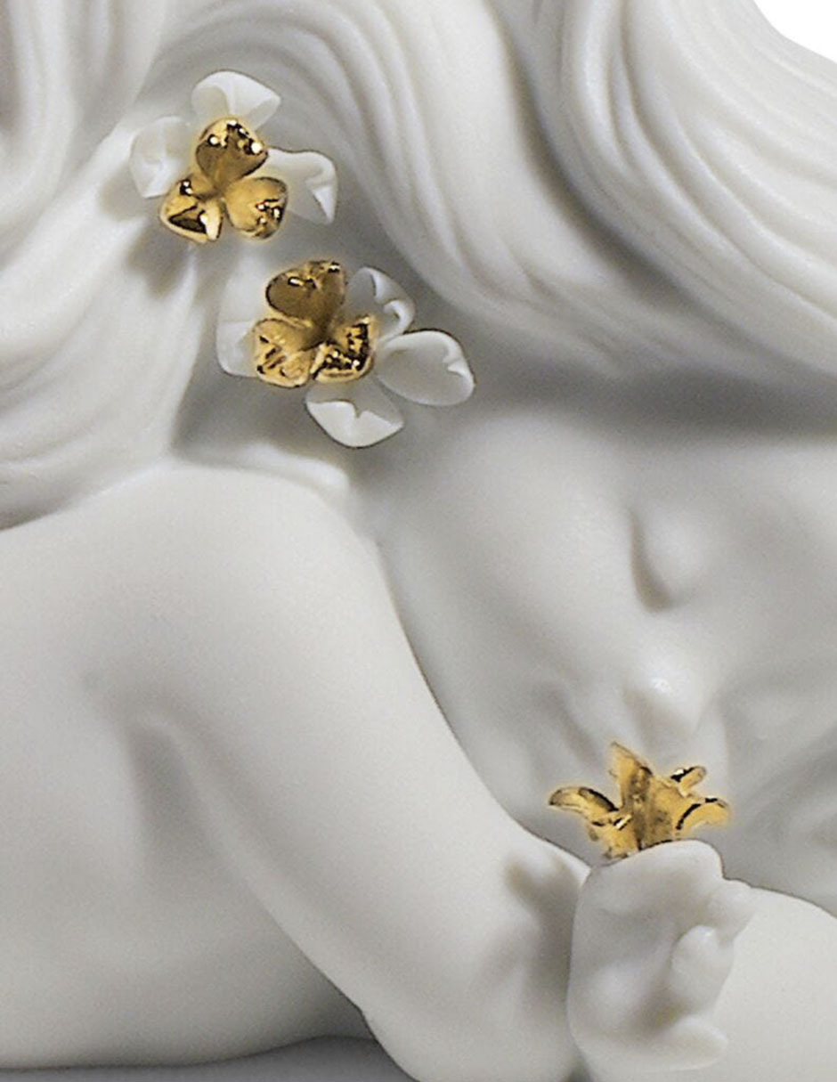 Escultura Lladró Day Dreaming at Sea Mermaid de porcelana
