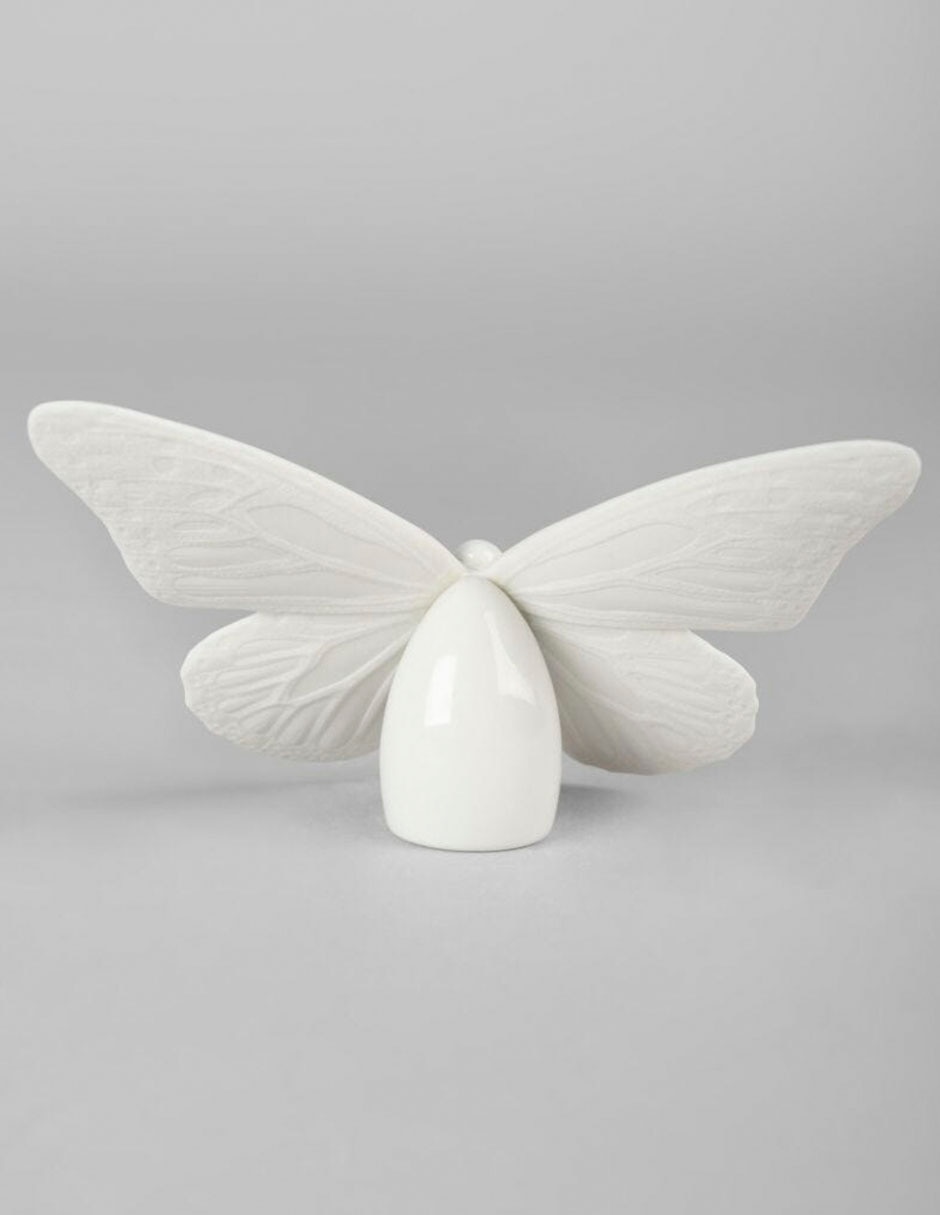 Escultura lladró butterfly de porcelana