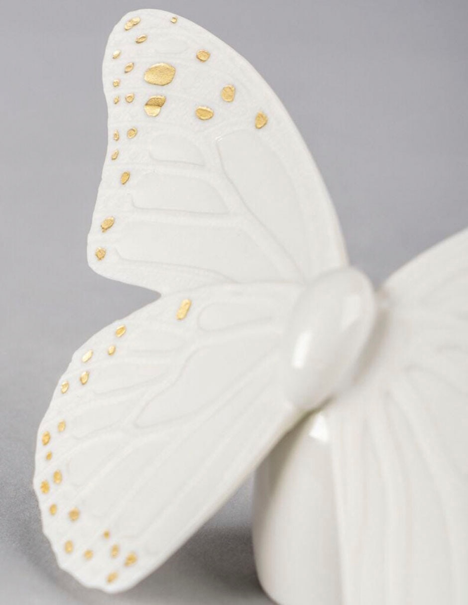 Escultura lladró butterfly de porcelana