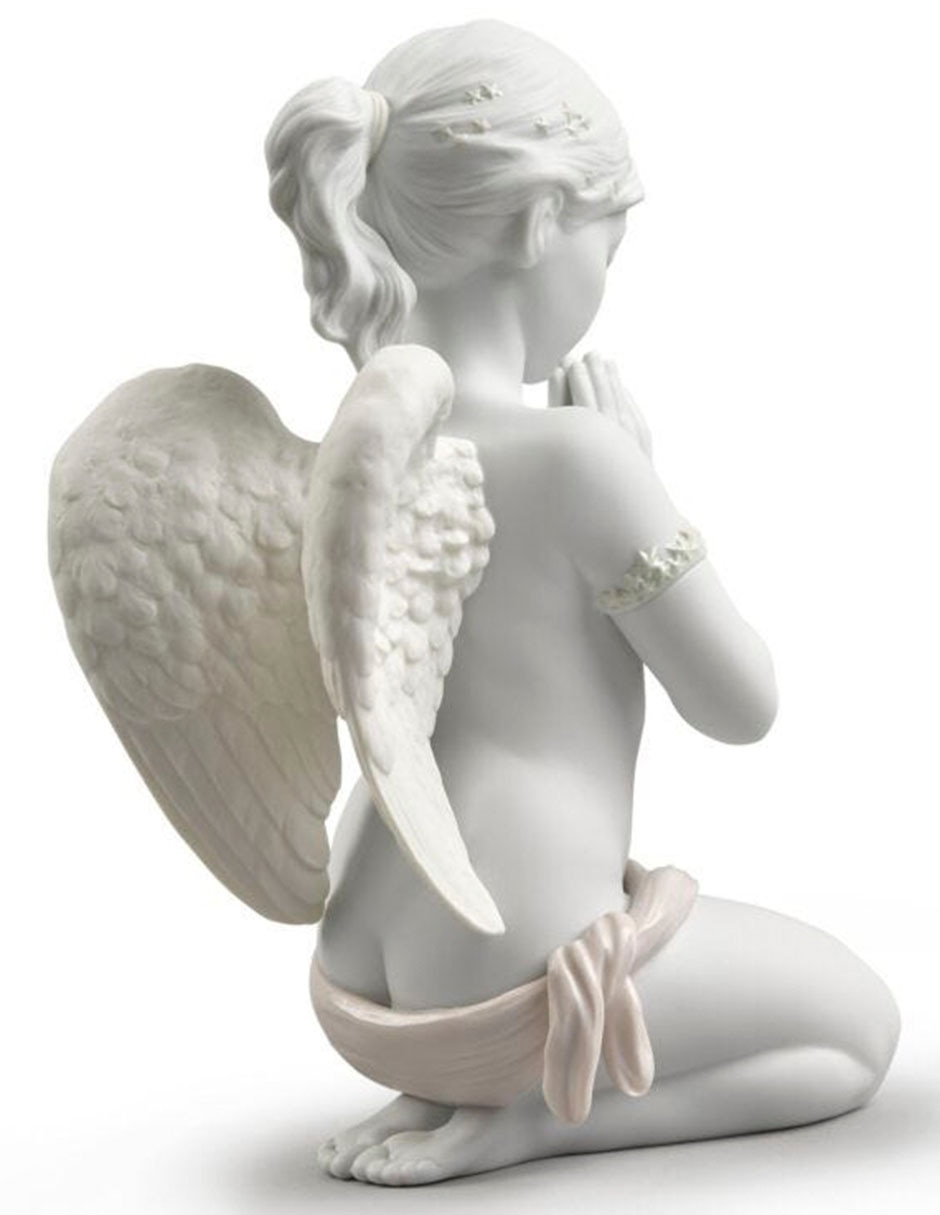 Escultura lladró oración celestial de porcelana