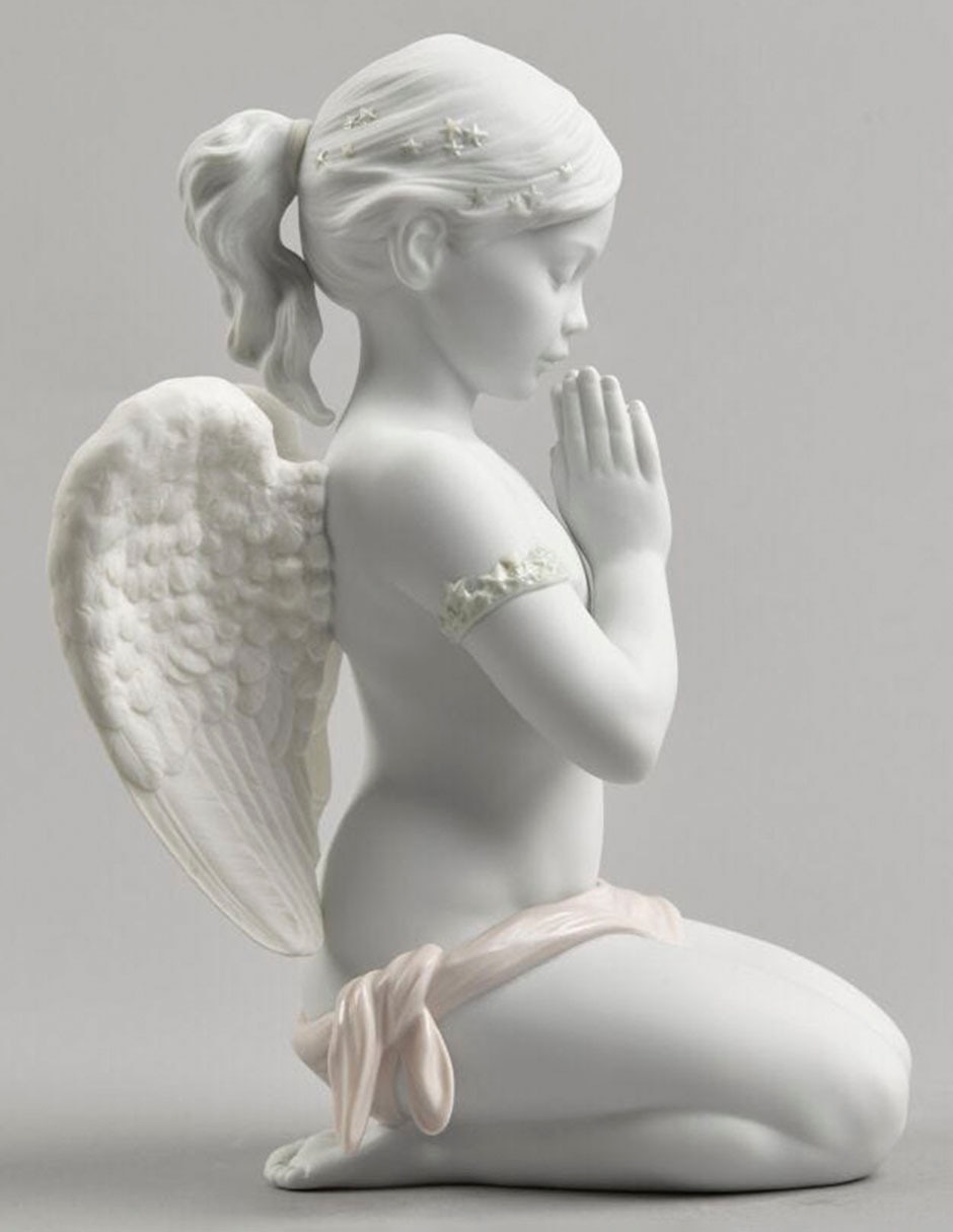 Escultura lladró oración celestial de porcelana