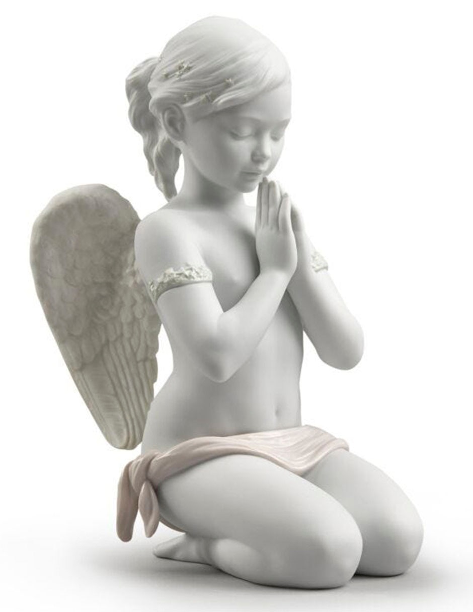 Escultura lladró oración celestial de porcelana