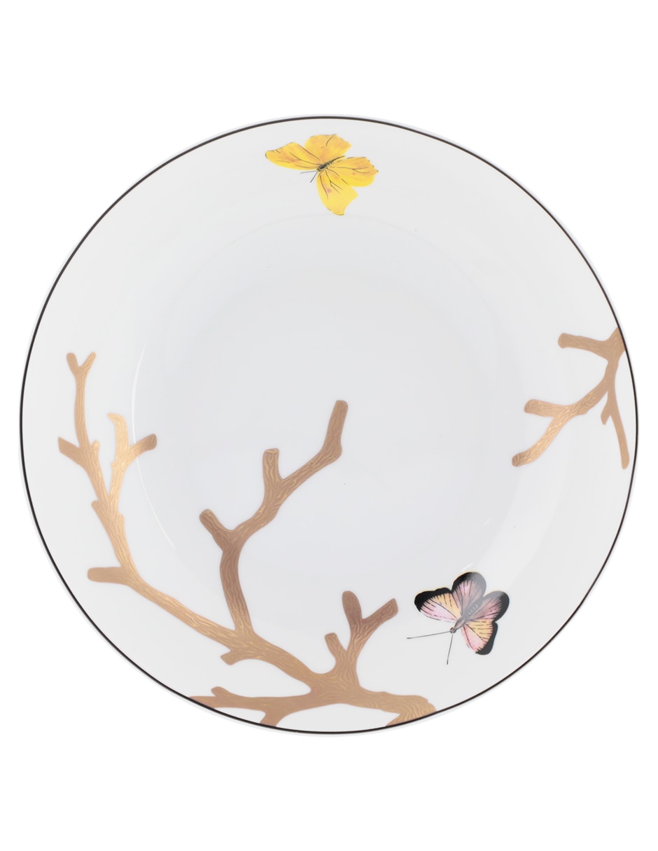 Plato sopa Aux Oiseaux de porcelana 3