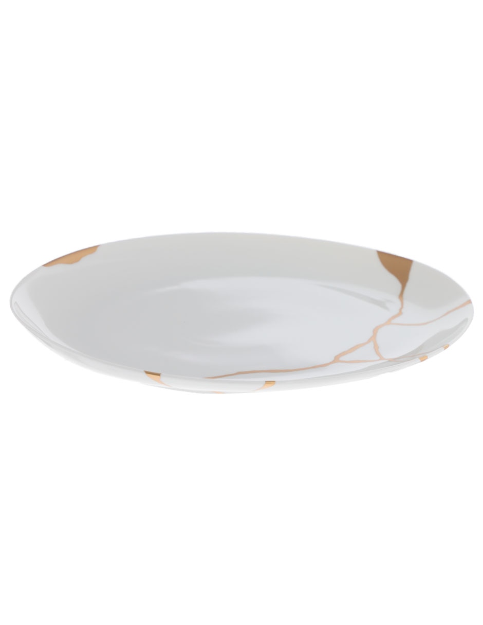 Platón Kintsugi de porcelana