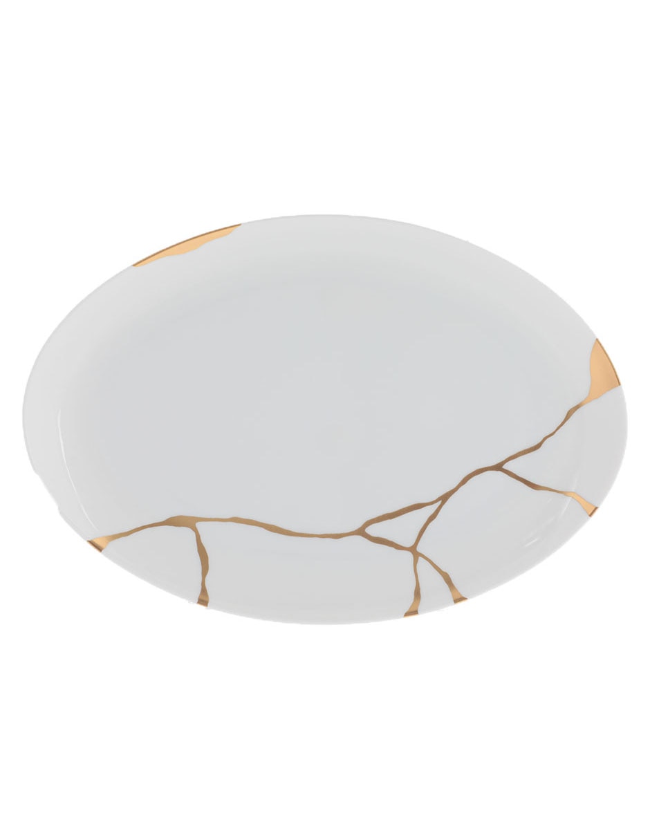 Platón Kintsugi de porcelana 2