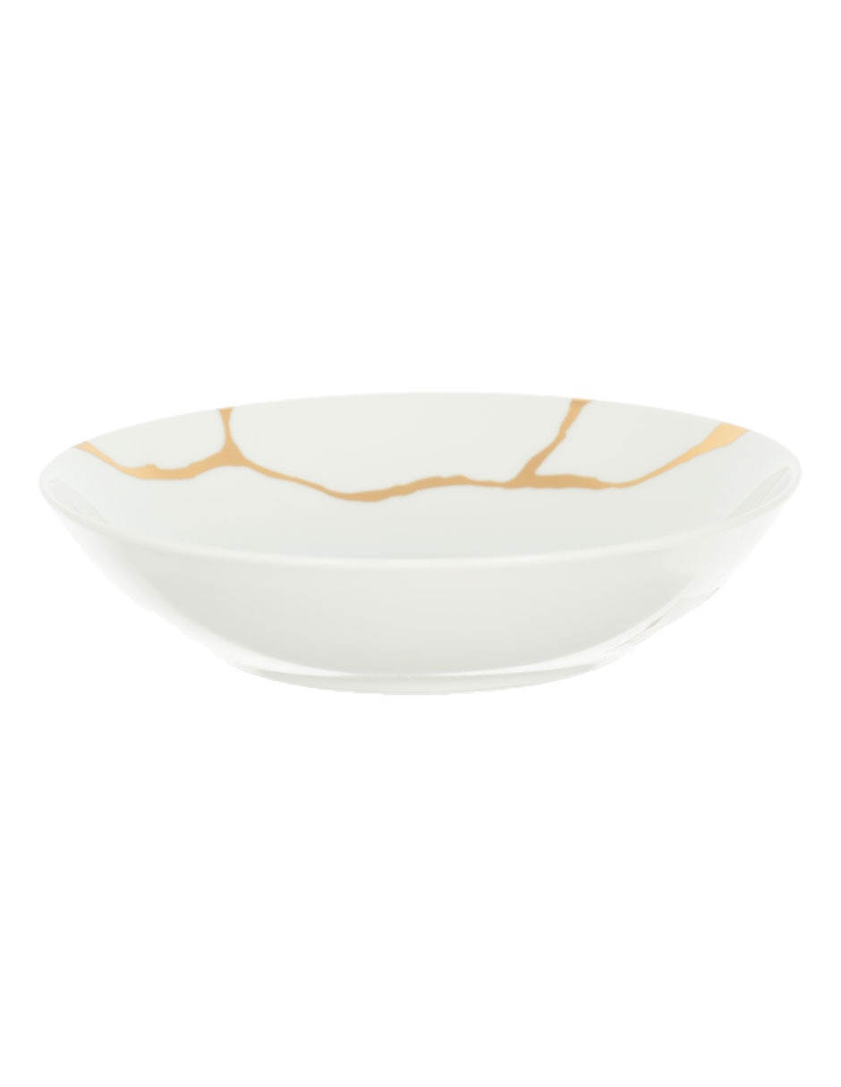 Plato sopa Kintsugi de porcelana Plato sopa Kintsugi de porcelana