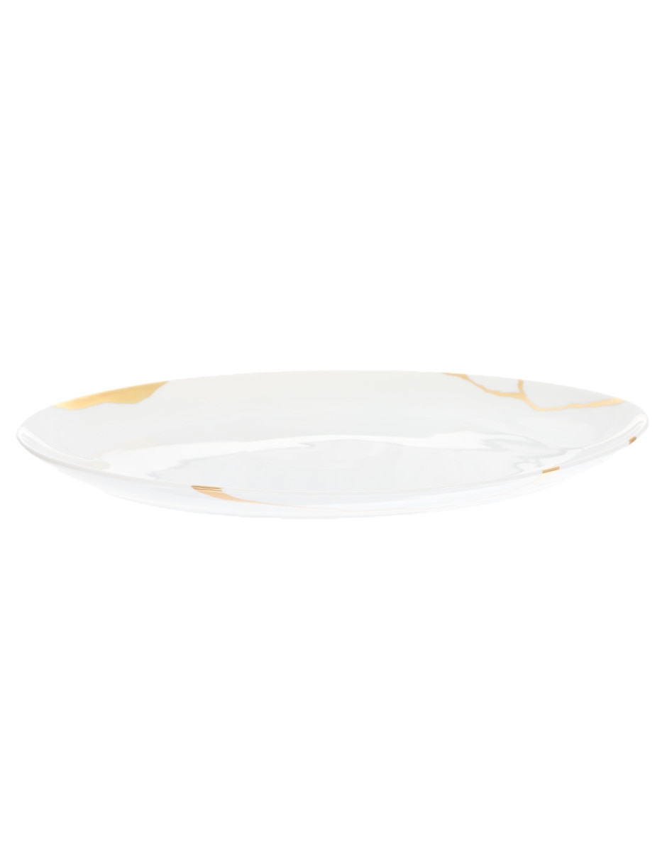 Platón Kintsugi de porcelana