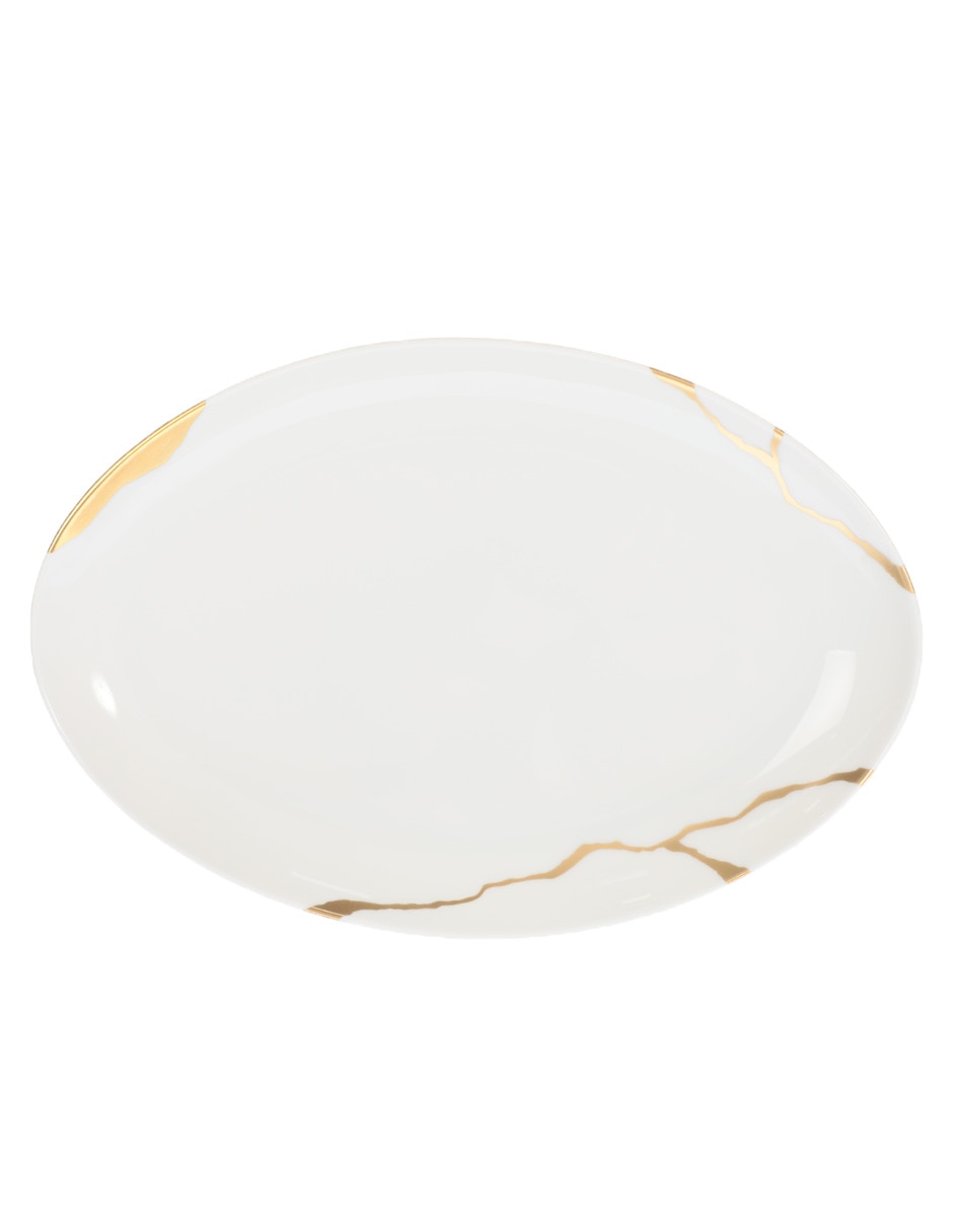 Platón Kintsugi de porcelana 2