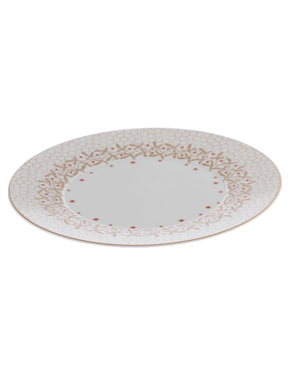 Plato trinche Noel de porcelana