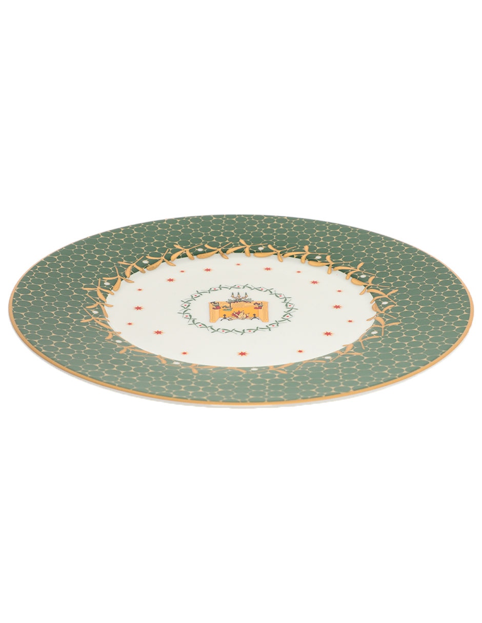 Set platos Noel de porcelana 4 piezas 2