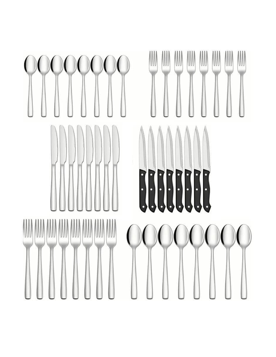 Set cubiertos acero 48 piezas Set cubiertos acero 48 piezas