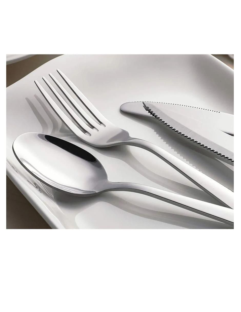 Set cubiertos acero 48 piezas 3