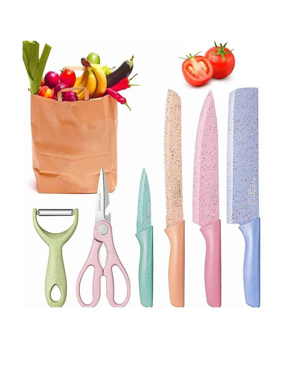 Set de cuchillos multiusos 6 piezas