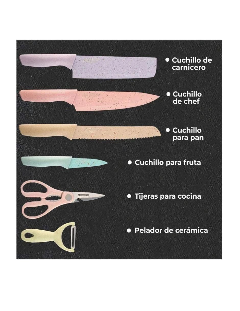 Set de cuchillos multiusos 6 piezas