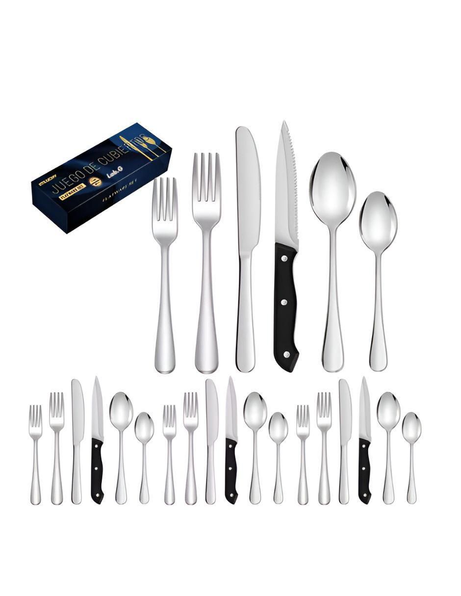 Set cubiertos de acero inoxidable 24 piezas 3