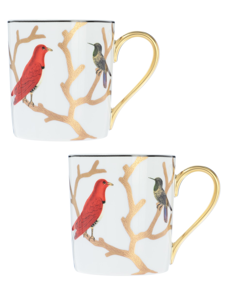 Set de tazas americanas Aux Oiseaux 2 piezas Set de tazas americanas Aux Oiseaux 2 piezas