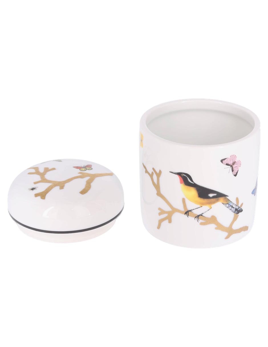 Contenedor Bernardaud Aux Oiseaux de porcelana