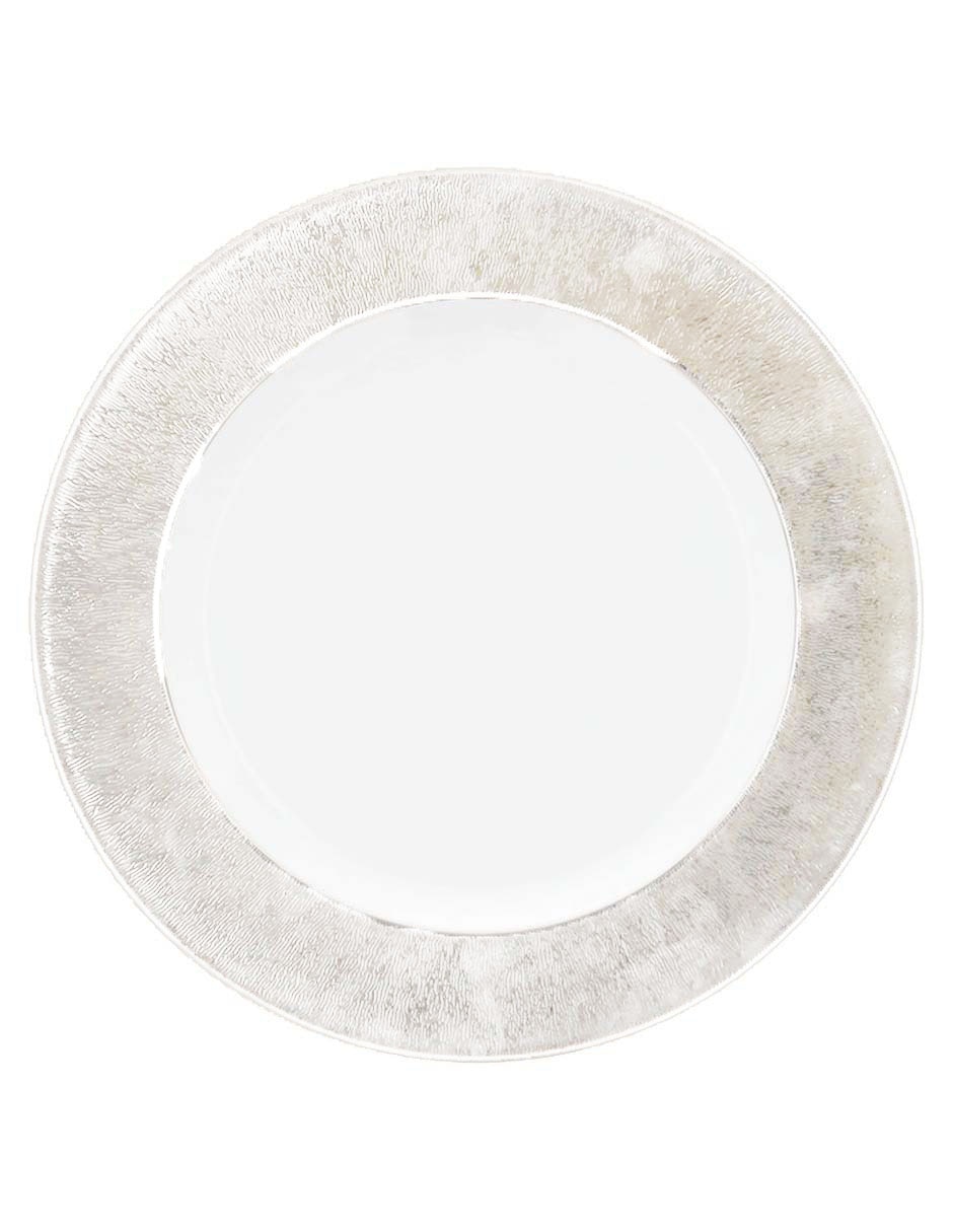 Platón Bernardaud Dune Platine de porcelana