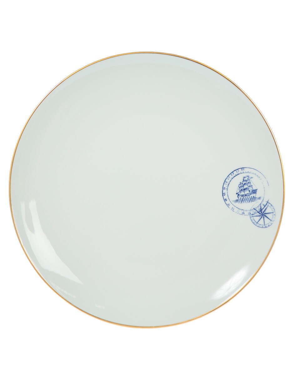 Plato trinche Transatlántica de porcelana 2
