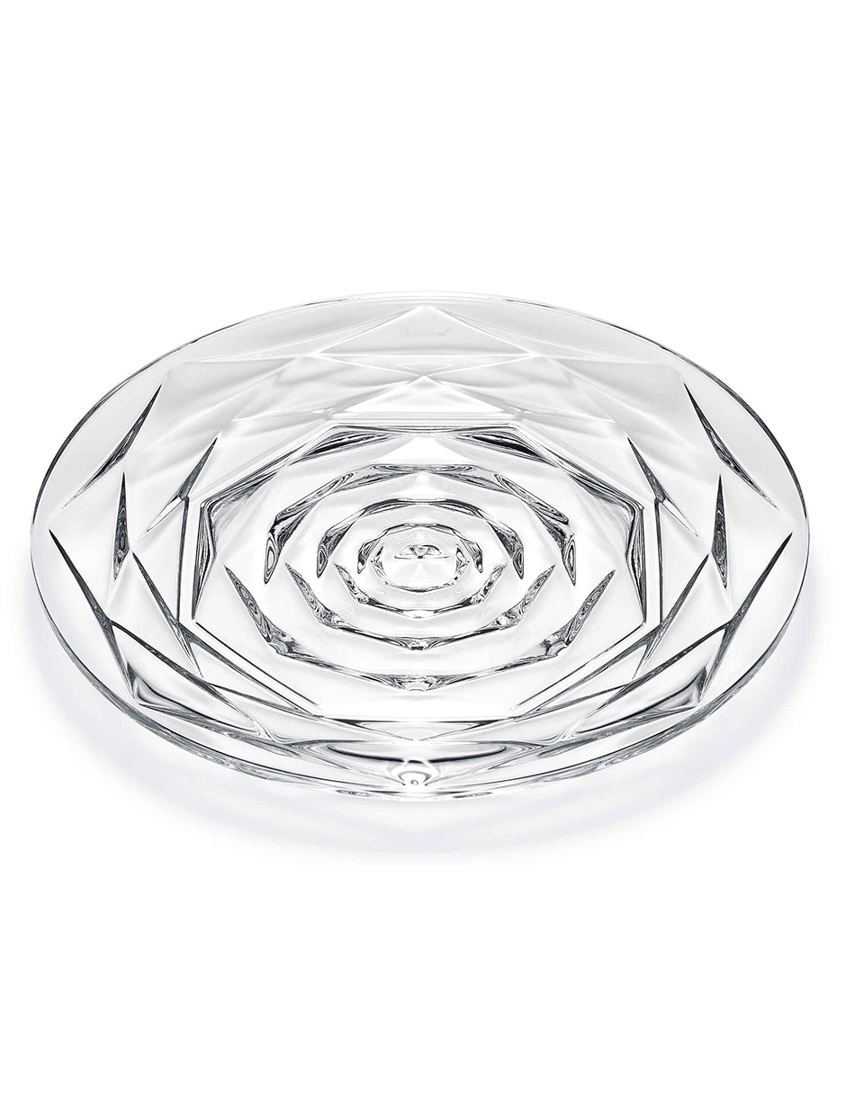 Plato postre Swing de cristal 1