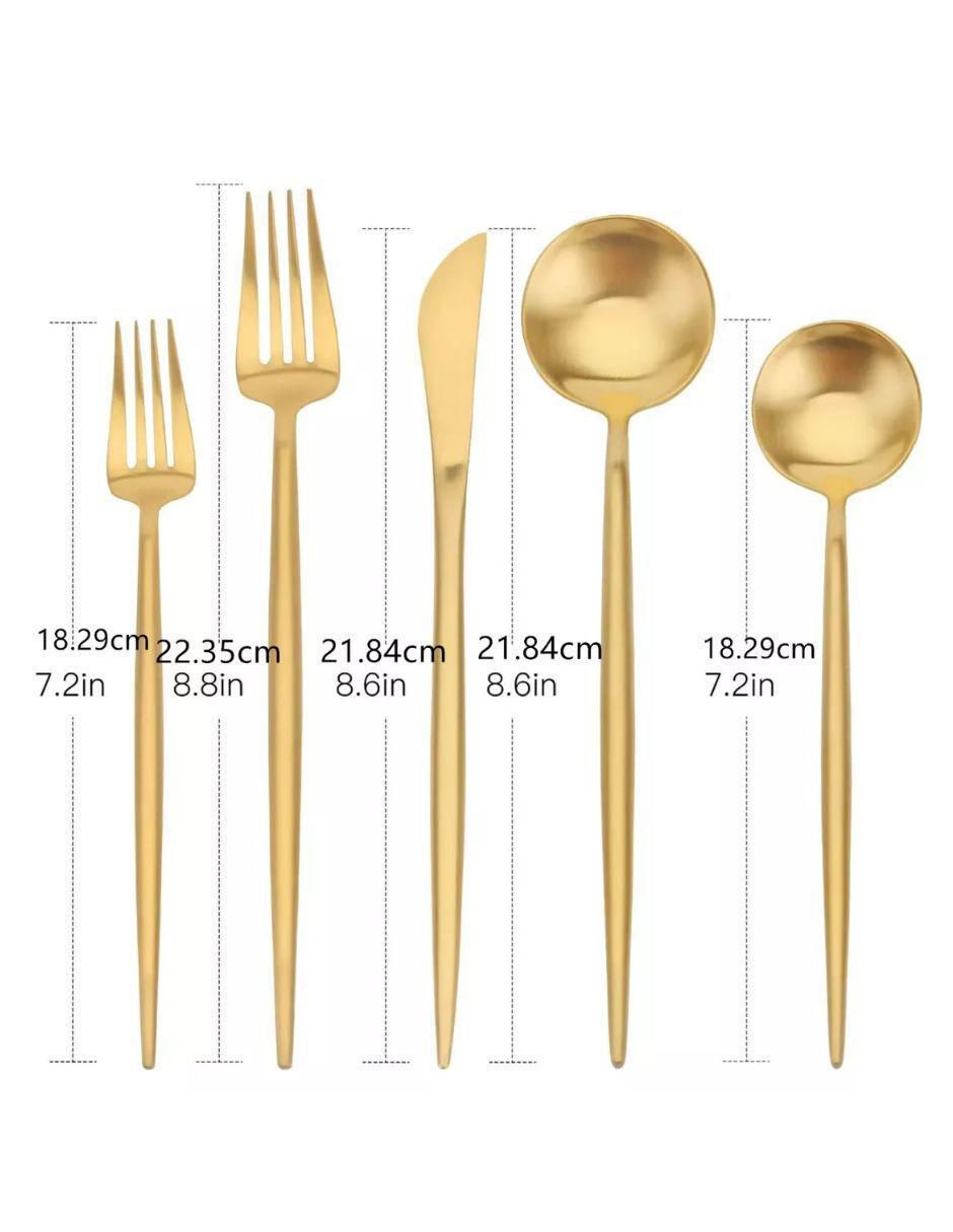 Set cubiertos de acero inoxidable 40 piezas