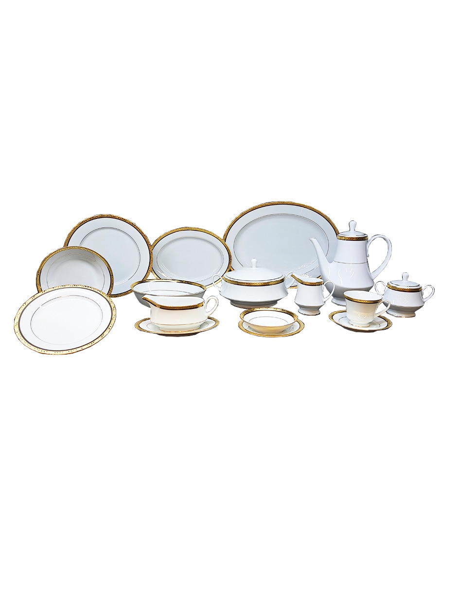 Vajilla infantil regent gold de porcelana para 12 personas Vajilla infantil regent gold de porcelana para 12 personas