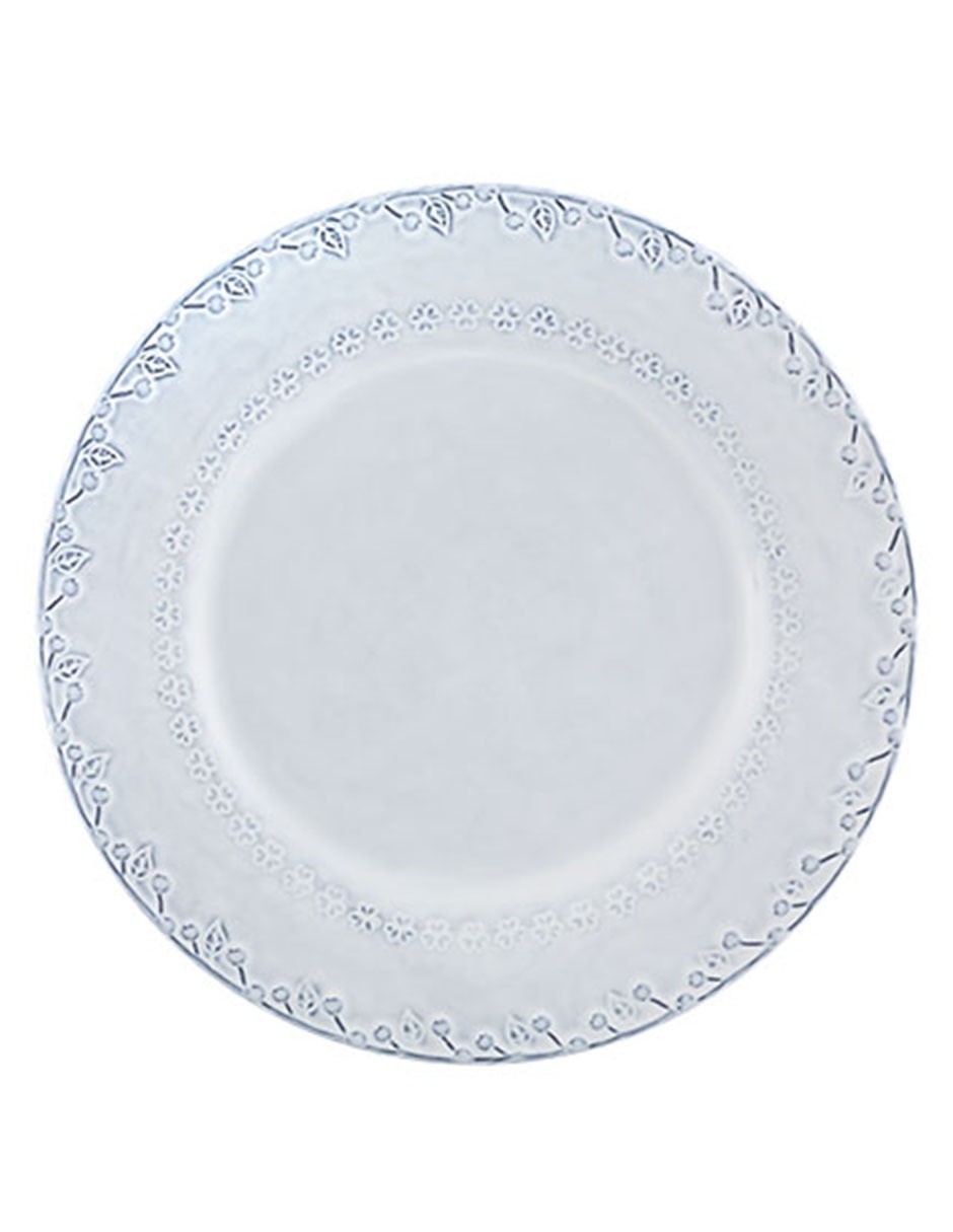 Plato trinche Flora de loza Plato trinche Flora de loza